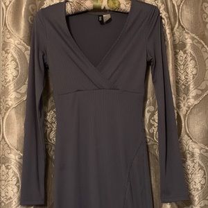 Grey dress with slit